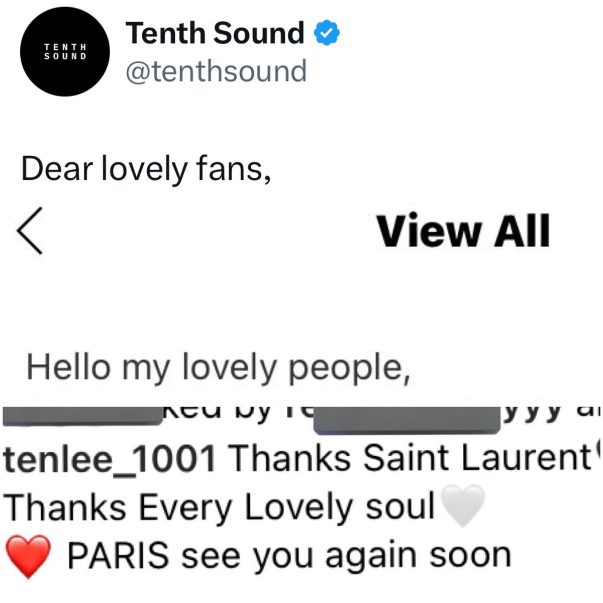 favorite "10vely" variation by far 🥹💜

lovely fans
lovely people 
lovely soul
