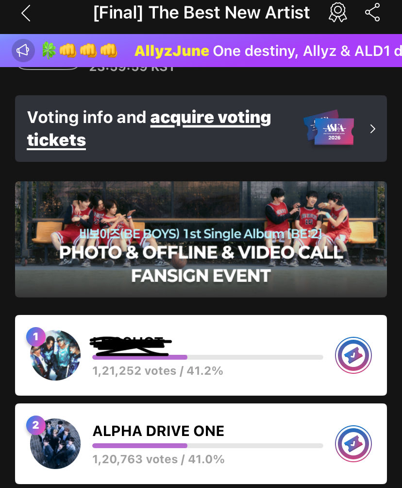 Ruby73798jane's tweet photo. #ALLYZ 6 hours left hurry up please vote on mubeat padoal and my1pick for the best new male artist asea award show
#ALPHADRIVEONE #ALD1 #LEO #JUNSEO #ARNO #GEONWOO #SANGWON #XINGLONG #ANXIN #SANGHYEON https://t.co/FhazYtmnOA