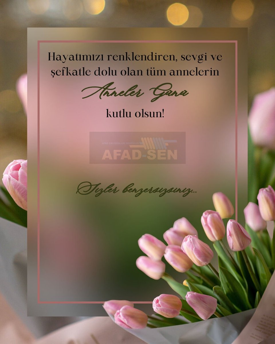 afad_sen's tweet photo. Anneler; bir milletin vicdanı, merhameti ve duasıdır…

Başta şehit ve gazi annelerimiz olmak üzere; sevgileriyle hayatımıza yön veren tüm annelerimizin Anneler Günü kutlu olsun. Varlıklarıyla hayatı güzelleştiren tüm annelerimize sağlık, huzur ve mutluluk diliyoruz. https://t.co/5yhaNRjZYw