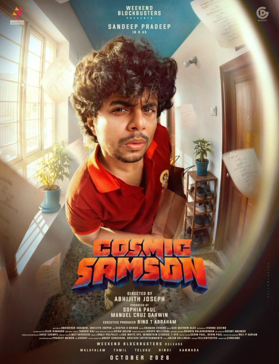 im___Vichu_'s tweet photo. #CosmicSamson First Look 😍👌

#SandeepPradeep Join Hands With John Luther Director Abhijith Joseph 👏🔥

Genre Looks More Exciting!

Moreover Kidilam Cast &amp; Crew 📈

October Release From #WeekendBlockbusters 🤞 https://t.co/WMPpdzMY2z