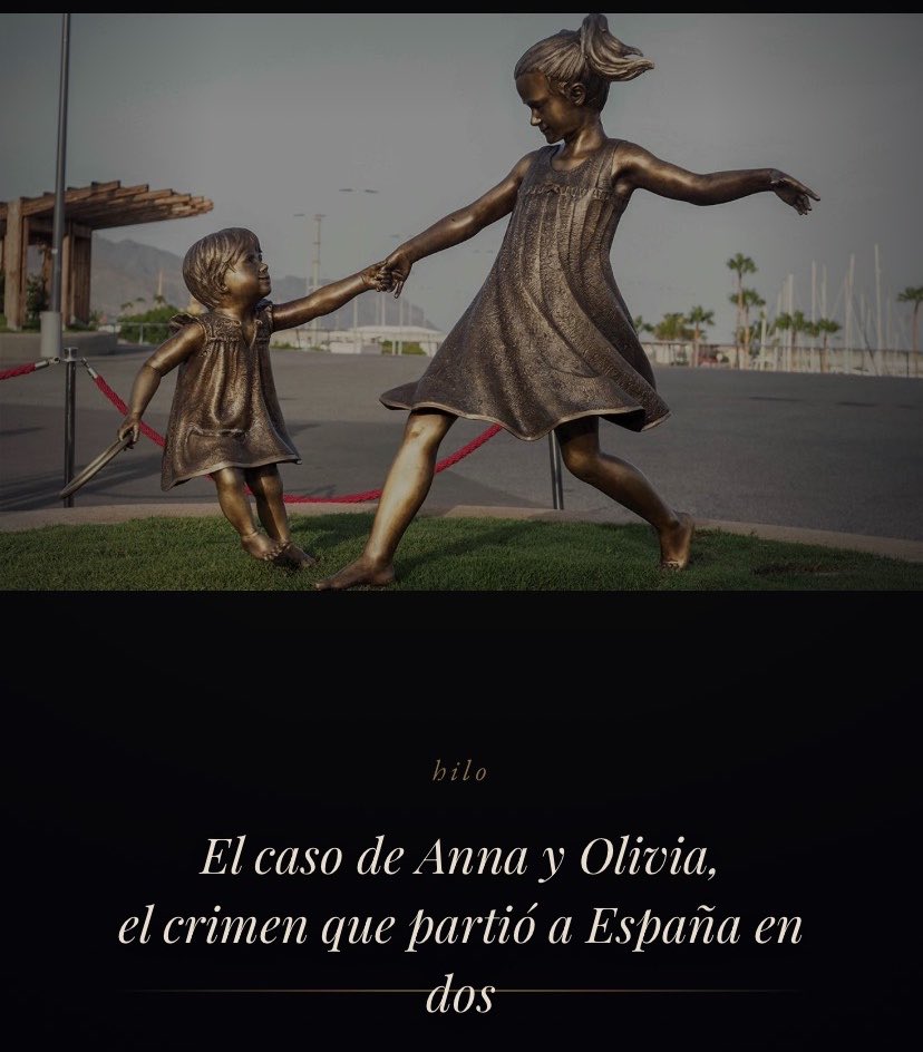 PDumbralsecreto's tweet photo. 🧵 El 27 de abril de 2021, Tomás Gimeno recogió a sus hijas. Olivia tenía 6 años. Anna, solo 1. Nunca las devolvió.
Este es el caso que partió a España en dos.
🔽🔽🔽 https://t.co/3F5kDmYVqM