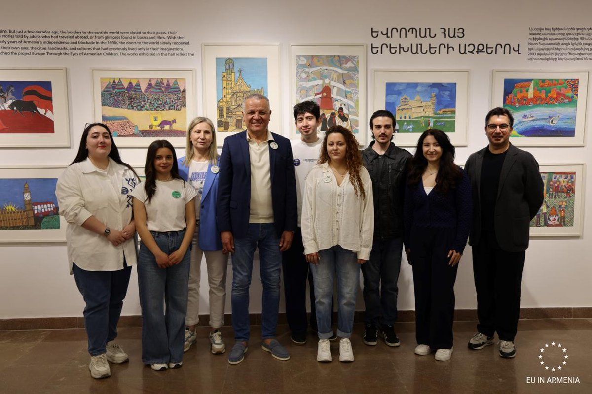 EUAmbArmenia's tweet photo. 🇪🇺🇦🇲Happy #EuropeDay2026!
Discussion with Young European Ambassadors &amp; Yerevan linking with Europe Day events in Brussels!
Wonderful way to continue on commitments taken at 🇦🇲 &amp; 🇪🇺 Summit
#CloserthanEver https://t.co/dNByI1ovRV