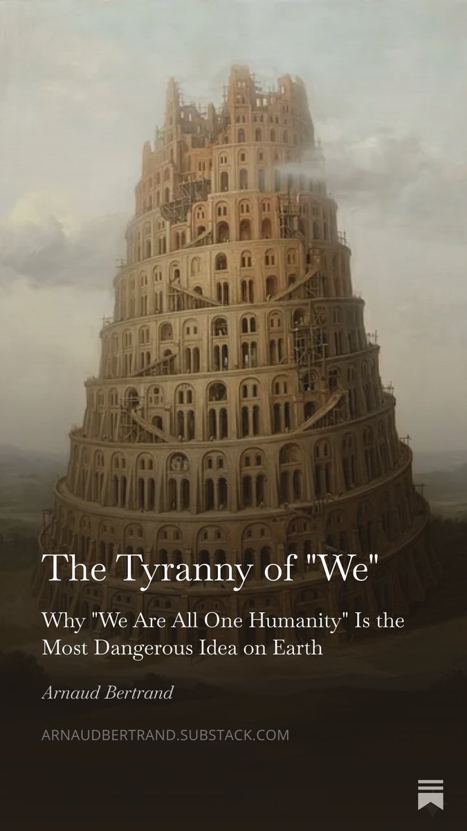 We are all one humanity, right?

Right...ish. 

Biologically true, of course. We're all human. 

Philosophically also largely true: we all suffer, we all love, we all die.

Culturally and civilizationally, though? Not true. And that's a GOOD thing.

There is this extremely common