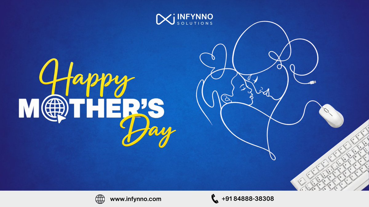 infynno's tweet photo. Mother’s Day ❤️ 
On the occasion of Mother's Day, we take a moment to appreciate the love, strength, and endless support that mothers bring into our lives.

A mother’s presence is often quiet yet powerful-always there in the background, making things easier.
#MothersDay #infynno https://t.co/wUZac4ChTd