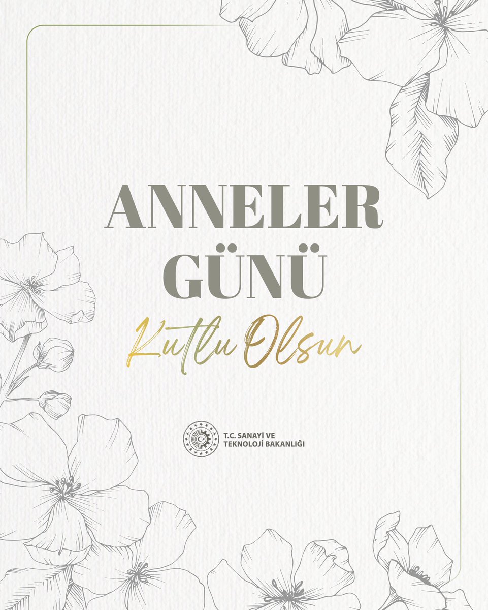 TCSanayi's tweet photo. Tüm annelerimizin #AnnelerGünü kutlu olsun. 💐 https://t.co/zzxRLKiwLc