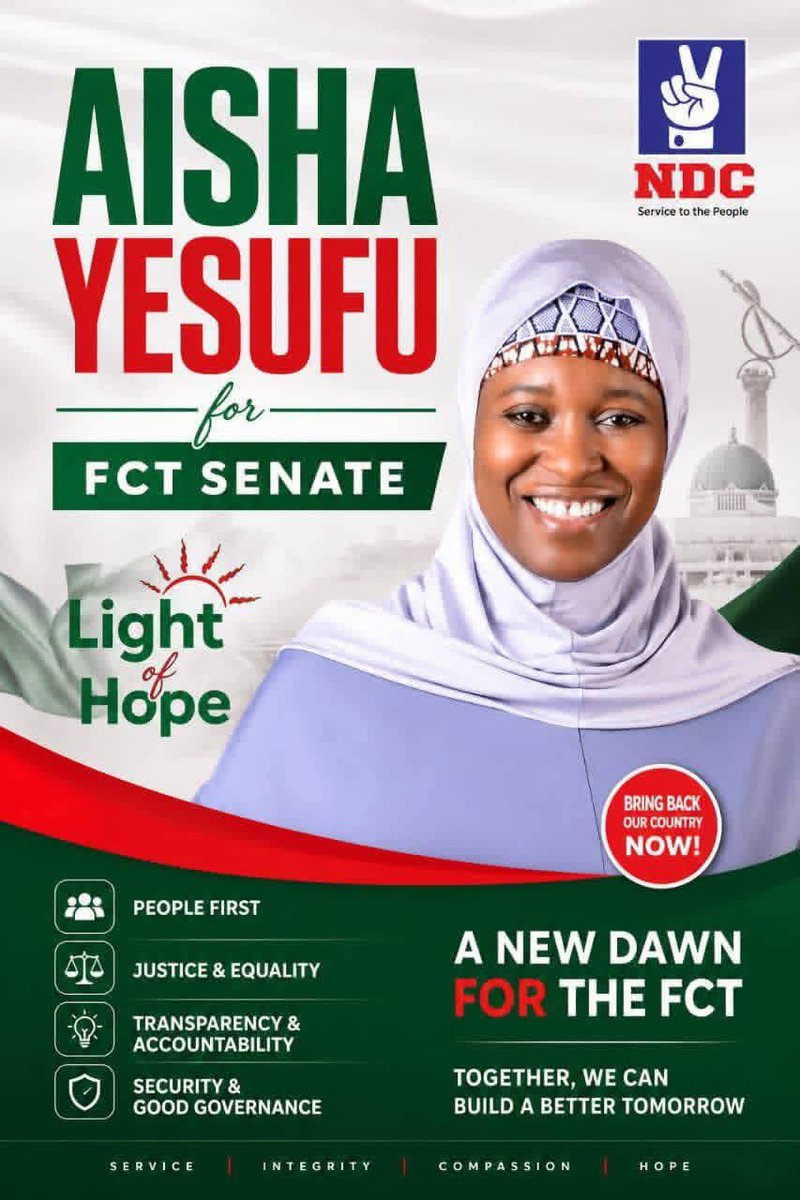 Nwigwe042's tweet photo. What is @AishaYesufu going to do in the Senate that @IretiKingibe is not already doing?

This is a genuine question and concern. https://t.co/vfoHw7O2t9