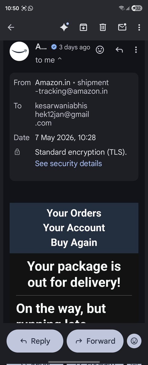 Abhikesar's tweet photo. @AmazonHelp @amazonIN getting this message till date on a daily basis, will share 3 more in next post... getting promise to deliver the product every single morning, what I am not getting is the product itself...is it some kind of fraud? https://t.co/bAE7HyjiwA