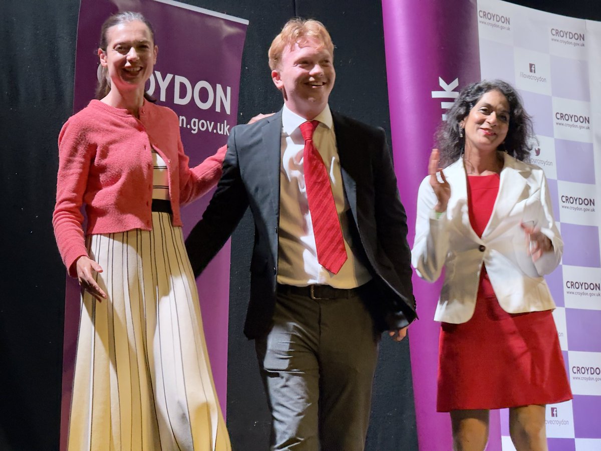 WaddonLabour's tweet photo. #waddon - Thank you 🙏🏾 .

We asked for your support and you gave it to us.

Rowenna Davis, Ellily Ponnuthurai and Sam Attwater are honoured to have been elected to serve you for the next four years.

We will listen to you , we will work hard and we will work together with you. https://t.co/MT8GPHeGy5