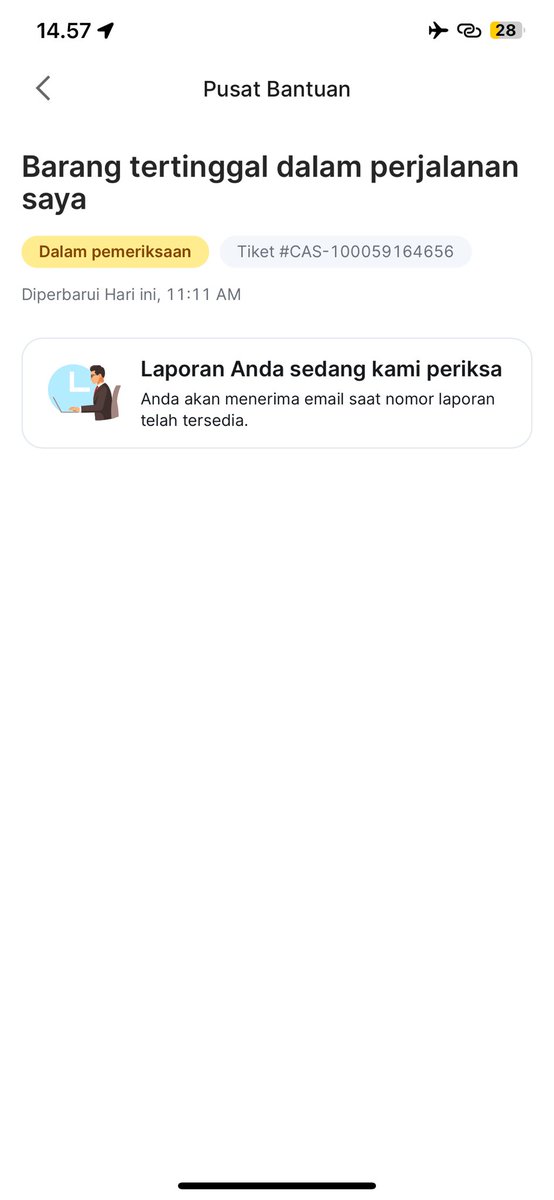 Deaheraa's tweet photo. @GrabID Min bisa tolong cabut laporan yang saya buat di grab karena barang tertinggal di mobil posisi barang sudah di antar sama driver🙏🏻 https://t.co/HREGj6QFH2