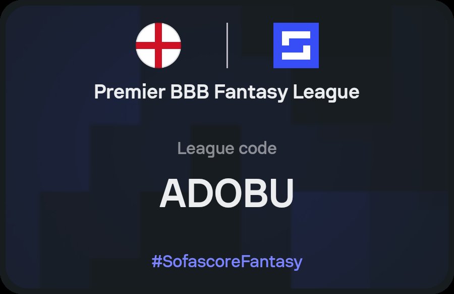 BadBlueBoysXRPL's tweet photo. Premier League season is almost over, but the road to the new campaign starts now. ⚽🔥
Get ready for the biggest crypto rewards ever and join the Premier BBB Fantasy League on @Sofascore today!

Build your squad, prepare your strategy, and be ready for the new Premier League season before everyone else. 🏆🚀
#FantasyPremierLeague #FPL #PremierLeague #Sofascore #FantasyFootball