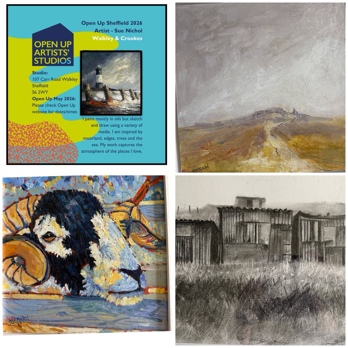 staithesartist's tweet photo. Last day of #openupsheffield it has been a lovely event, as usual. The sun is shining, visit the gallery and garden. Open from 11 until 5. All welcome, lots to see in the area. https://t.co/kFAOTqKjOe