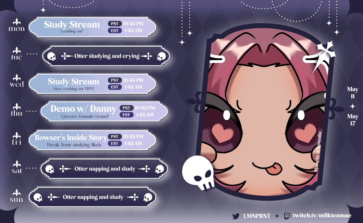 Mae 🦦🧋Gothic Victorian Otter Vtuber tweet media