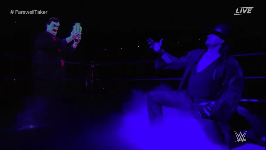 They had a hologram of paul bearer in the thunderdome already.