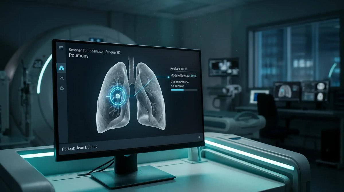 LouisIndep's tweet photo. L'Intelligence Artificielle ne va pas seulement écrire vos emails, elle va détecter des cancers. 

Et une petite entreprise française est en première ligne sur ce marché colossal. 

Plongée dans Median Technologies (ALMDT) et son potentiel. 🧵👇 https://t.co/0tVXR6WyQD