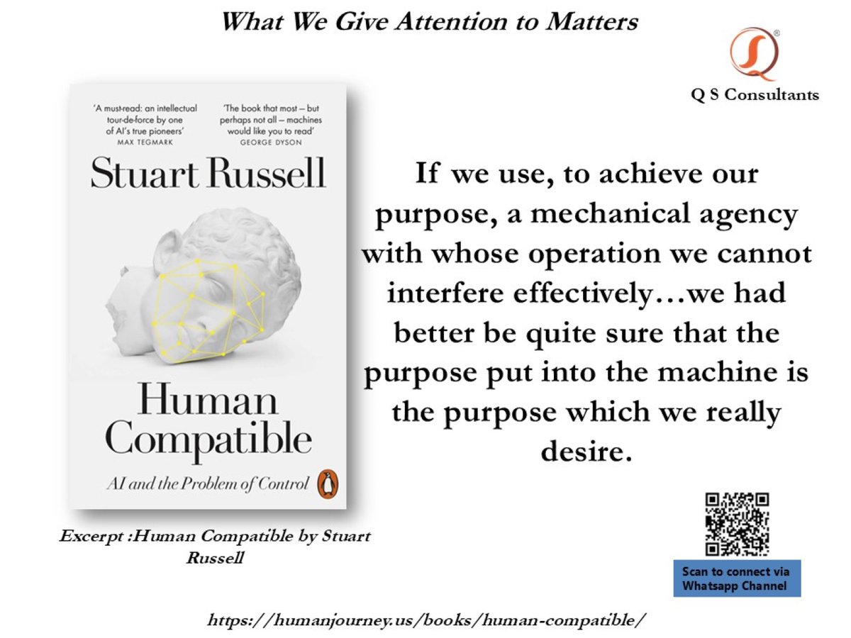 QSConsultants's tweet photo. Stuart Russell in his book, argues that this scenario, AI is a tidal wave that threatens not just jobs and human relationships, but civilization itself can be avoided, Buy your copy here: https://t.co/7bP40YnDQ2 and listen to the excerpt here: https://t.co/DNsG5ZKcsf https://t.co/NEMGzNvmw6