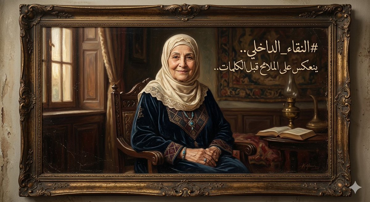 #النقاء_الداخلي.. ينعكس على الملامح قبل الكلمات..
