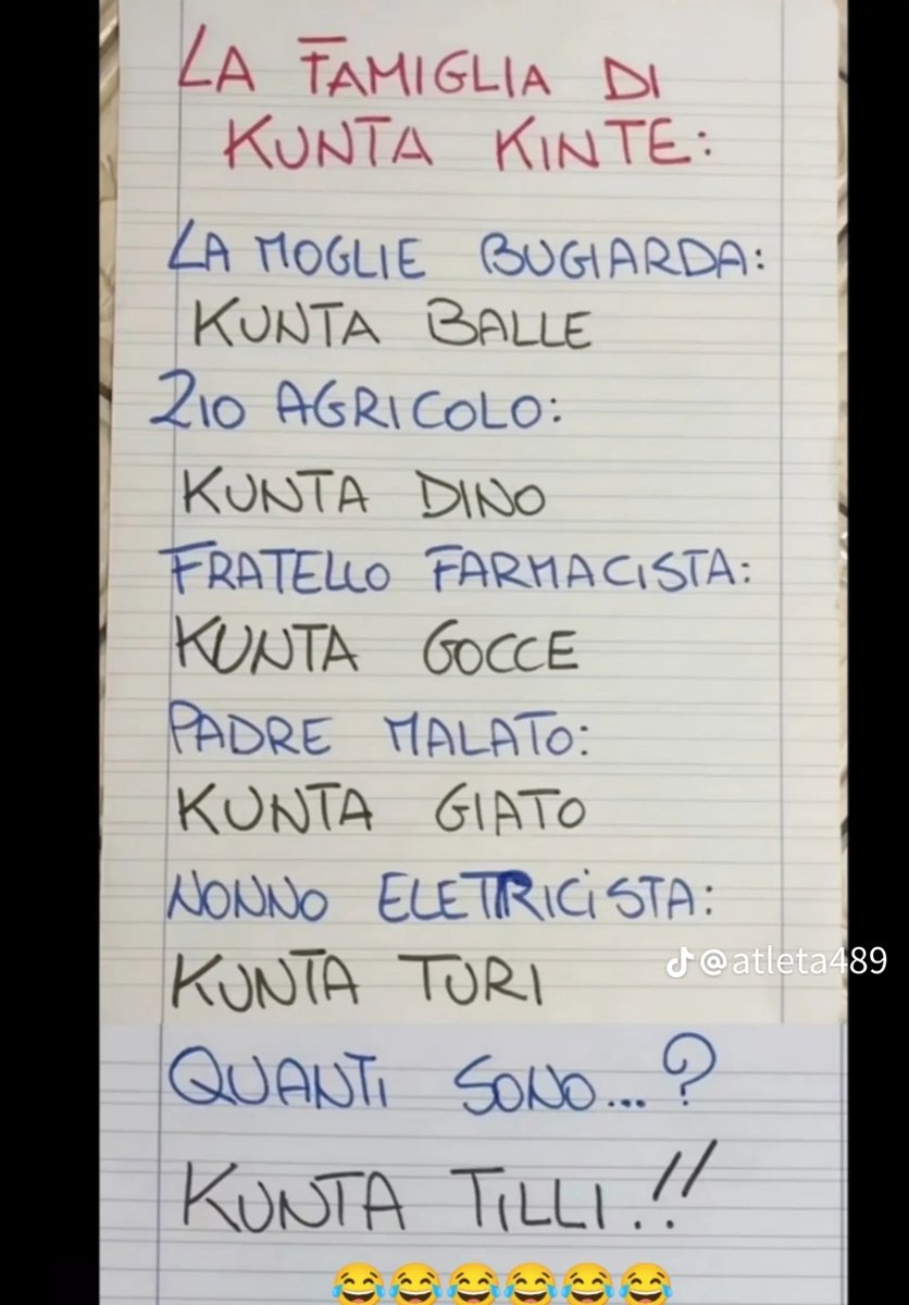 Sicilianodoc7's tweet photo. Famiglia #KuntaKinte 🤣🤣🤣 https://t.co/eVuYXRJeb5