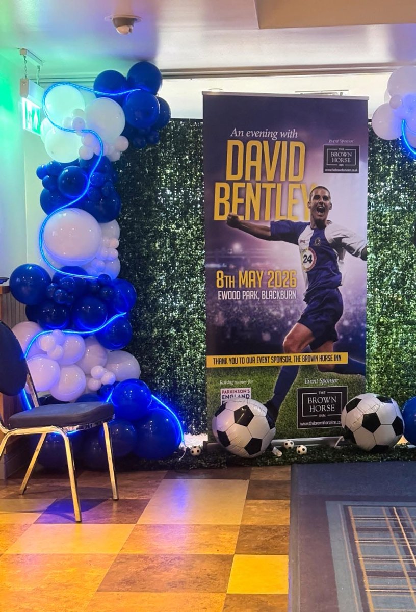1875legends's tweet photo. What A Fantastic Evening With David Bentley, Colin Hendry and Mike Newell Also In Attendance.
The Event Was Hilarious, Lots Of Stories From David's Career, The Auction Was Extremley Successful And Raised Lots Of Money For A Wondeful Charity.
@AndyBayes  Was Amazing As Always 👏🏻 https://t.co/Pyk6kQhCg8