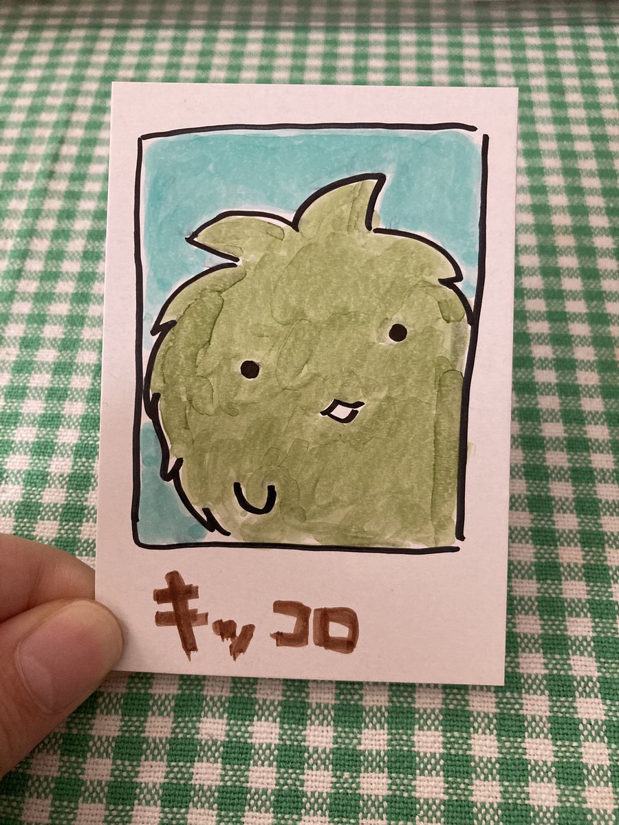 meshi_0021's tweet photo. キッコロのガチャに出会えないのでチェキ作った https://t.co/CGno5QTUwb