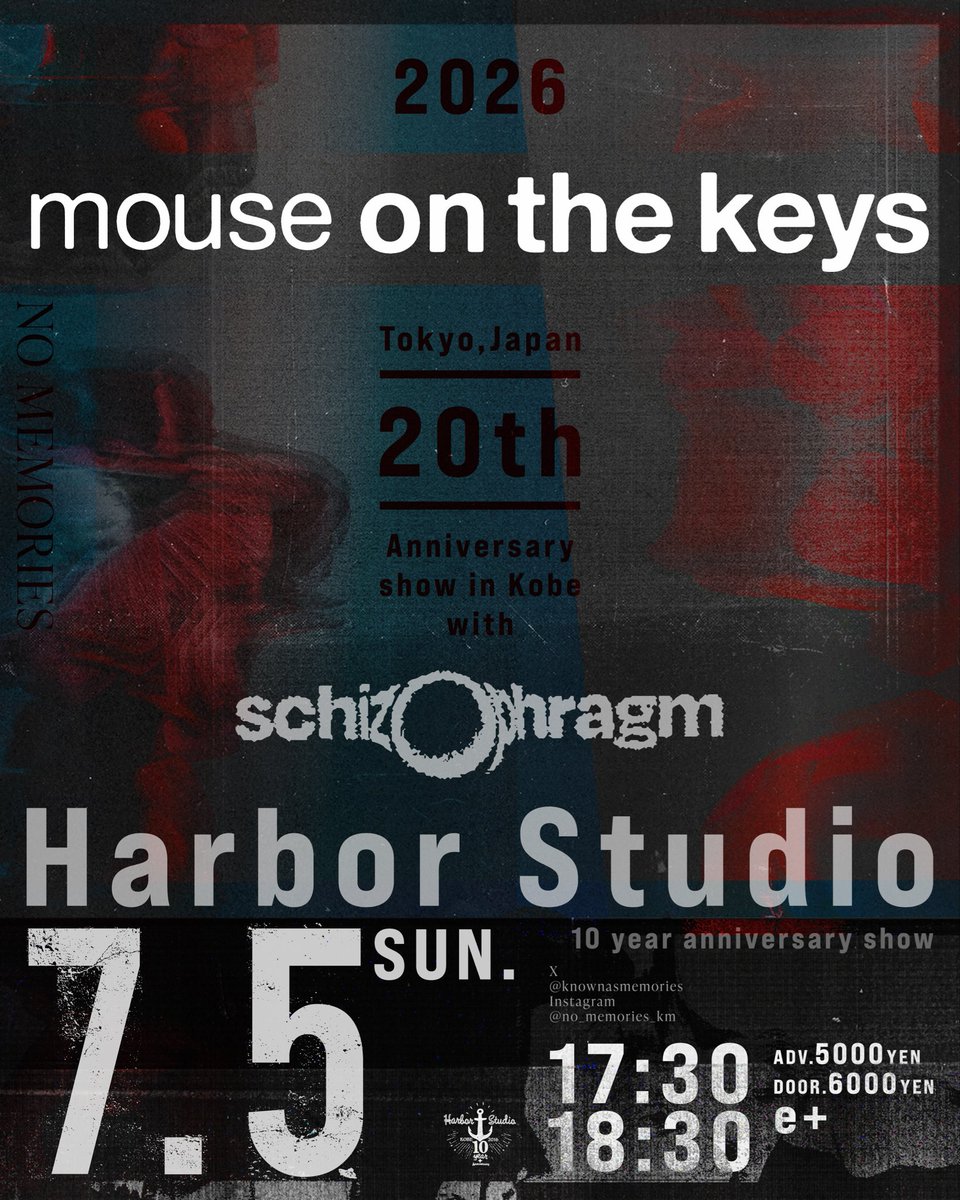 knownasmemories's tweet photo. 【すごく嬉しいお知らせ速報】
schizophragmのVJとしてKeiji Matsuoka氏の参加決定！
(無茶振りに応えてくれたschizophragmに感謝)
mouse on the keys共々、Harbor Studioステージ背面の高精細LEDパネルを活用した没入空間が実現します！マジで貴重な機会をお見逃しなく。
https://t.co/WuhxTGcu90 https://t.co/XD718XLTSL