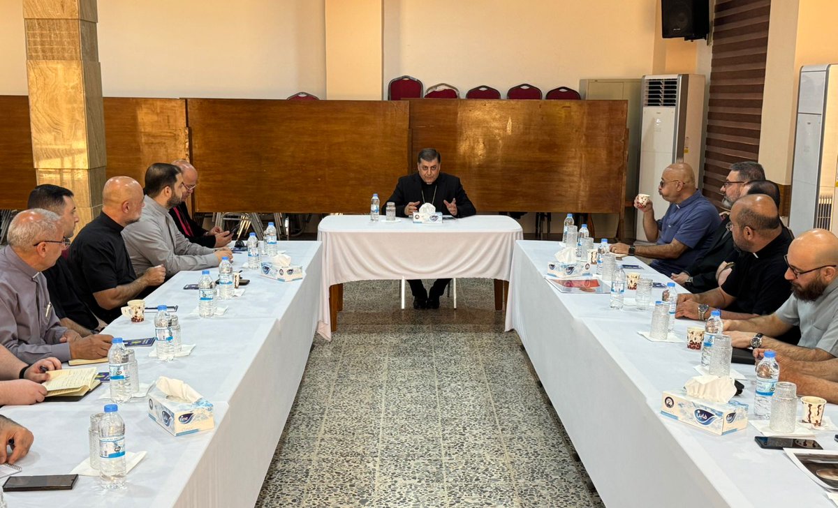 baselyaldo's tweet photo. Chaldean Clergy Meeting - Baghdad 9 May 2026
اجتماع لكهنة بغداد الكلدان في كنيسة مار كوركيس بالغدير https://t.co/JSaPeLHbUt