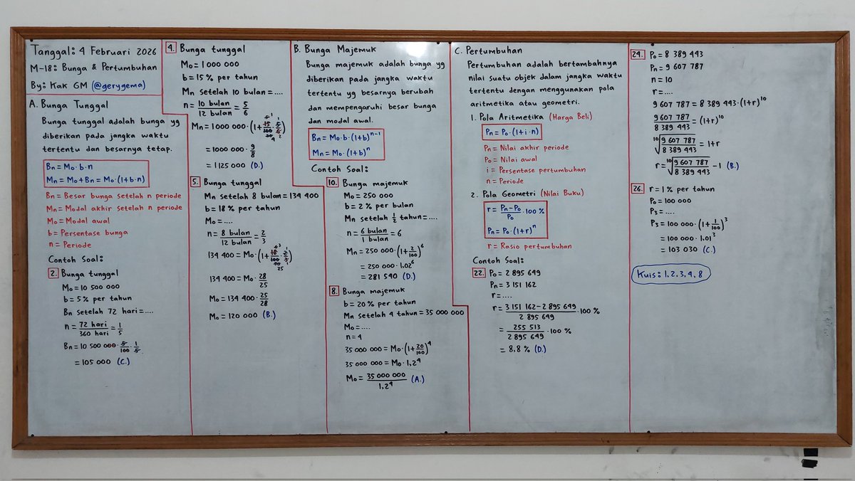 Gery_Gema's tweet photo. Catatan materi Bunga, Pertumbuhan, Penyusutan, &amp; Anuitas https://t.co/vftpja4L9O