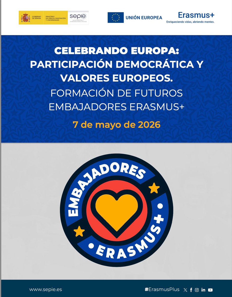 TaboadaChivite's tweet photo. Participamos na TCA sobre formación de embaixadores Erasmus+, compartindo experiencias, ideas e novas oportunidades de colaboración.
Seguimos apostando pola mobilidade, a aprendizaxe e a conexión entre a mocidade europea
@sepiegob @erasmusplus  💙💛 #ErasmusPlus https://t.co/N1s16PX8hA