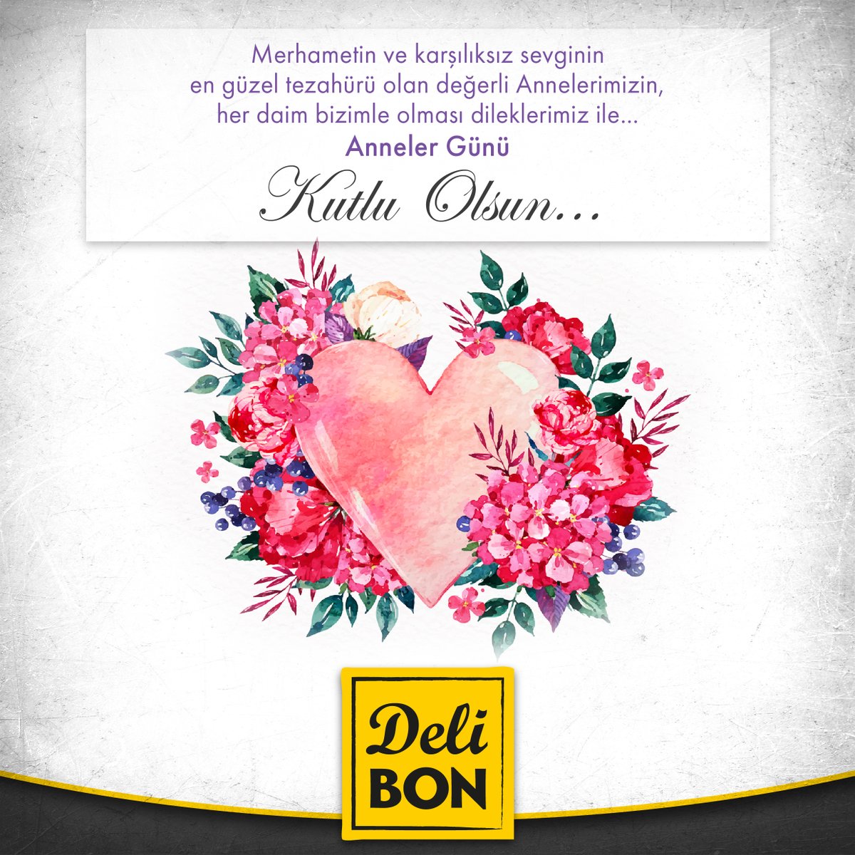Delibon_tr's tweet photo. Koşulsuz sevgileri ve fedakarlıkları ile bizleri hayata katan annelerimizin, #AnnelerGünü ’nü en içten dileklerimizle kutlarız.

We celebrate #MothersDay with our sincerest wishes for our mothers, who bring us into life with their unconditional love and sacrifices. https://t.co/d0QjeRvnOO