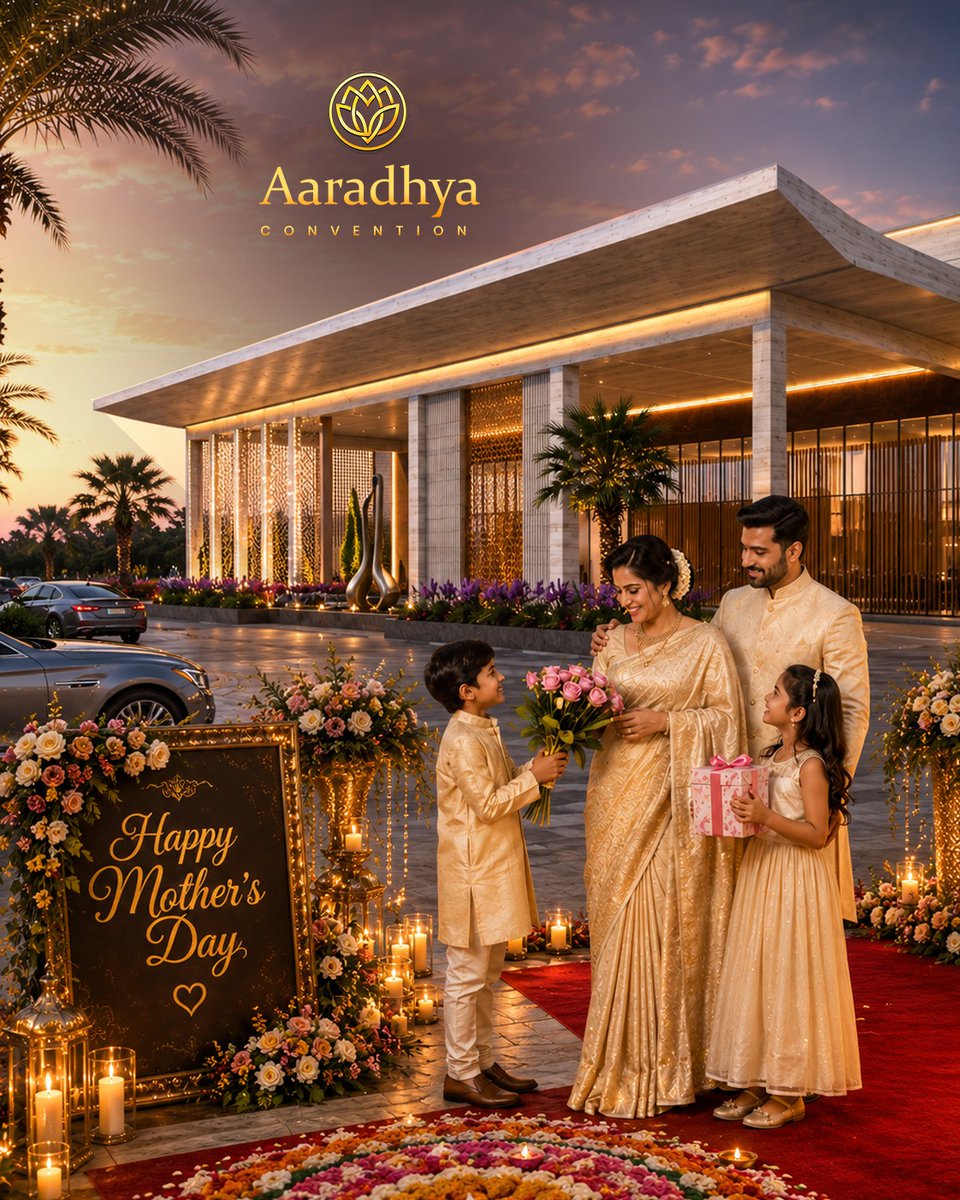 JBAaradhyaCC's tweet photo. A mother’s love is the foundation of every beautiful memory. 💛🌸

This Mother’s Day, celebrating the strength, care, and warmth that make every family complete.

Happy Mother’s Day from Aaradhya Convention ✨

#MothersDay #FamilyLove #CelebrateTogetherness https://t.co/ebtx6asUfc