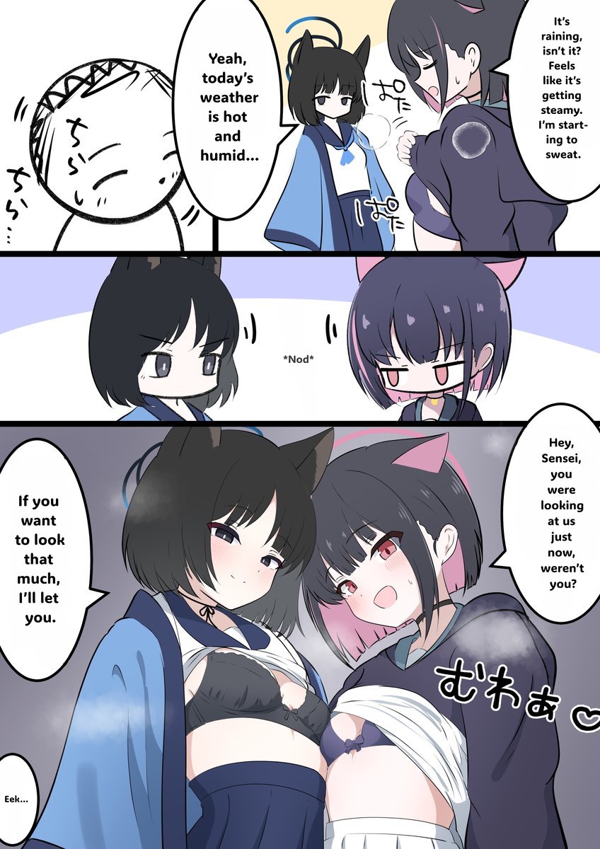 SenseiContext's tweet photo. @kakapomilk2 “It’s hot and humid today…”
TL/Edit: @SenseiContext | Art: @kakapomilk2
#BlueArchive #Sensei #BlueArchiveMeme #SenseiContex https://t.co/dctKbUIiOx