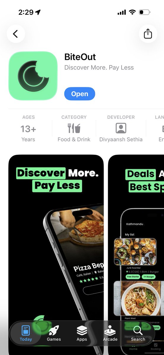 divsethia's tweet photo. BiteOut now live 🚀

If you’re in Kathmandu and wanna find cool spots to eat and drink with amazing offers, check out https://t.co/a1InNiAnc3 https://t.co/O6FBelO2Dd