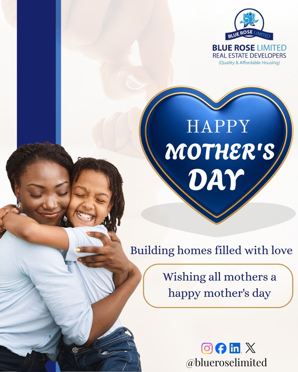 blueroselimited's tweet photo. Happy Mother's Day to the queens who turn houses into homes. ππ‘.
Wishing all mothers across Ghana and beyond a beautiful and joy-filled Mother's Day.πΉβ¨οΈ
#happymothersday #realestateghana
#blueroselimited https://t.co/06i4agR7I1