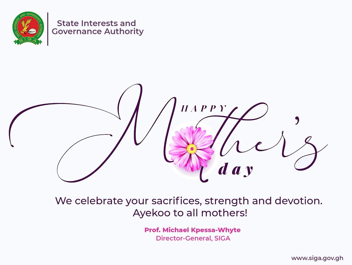 StateSiga's tweet photo. On this special occasion, we celebrate the strength, dedication, and unwavering sacrifices of mothers everywhere. Your love and resilience continue to inspire families, communities, and our nation.

Happy Mother’s Day to all mothers!

#MothersDay #SIGA #Leadership #Service https://t.co/op1gXcwcI4