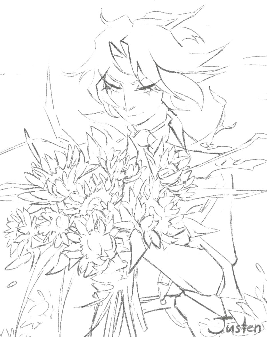 JustenVerr's tweet photo. It's just a sketch for now, I hope to finish it soon. #NortonCampbell #IdentiyV https://t.co/SndUDlzNEk