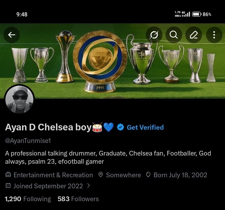 Ayan D Chelsea boy🥁💙 tweet media