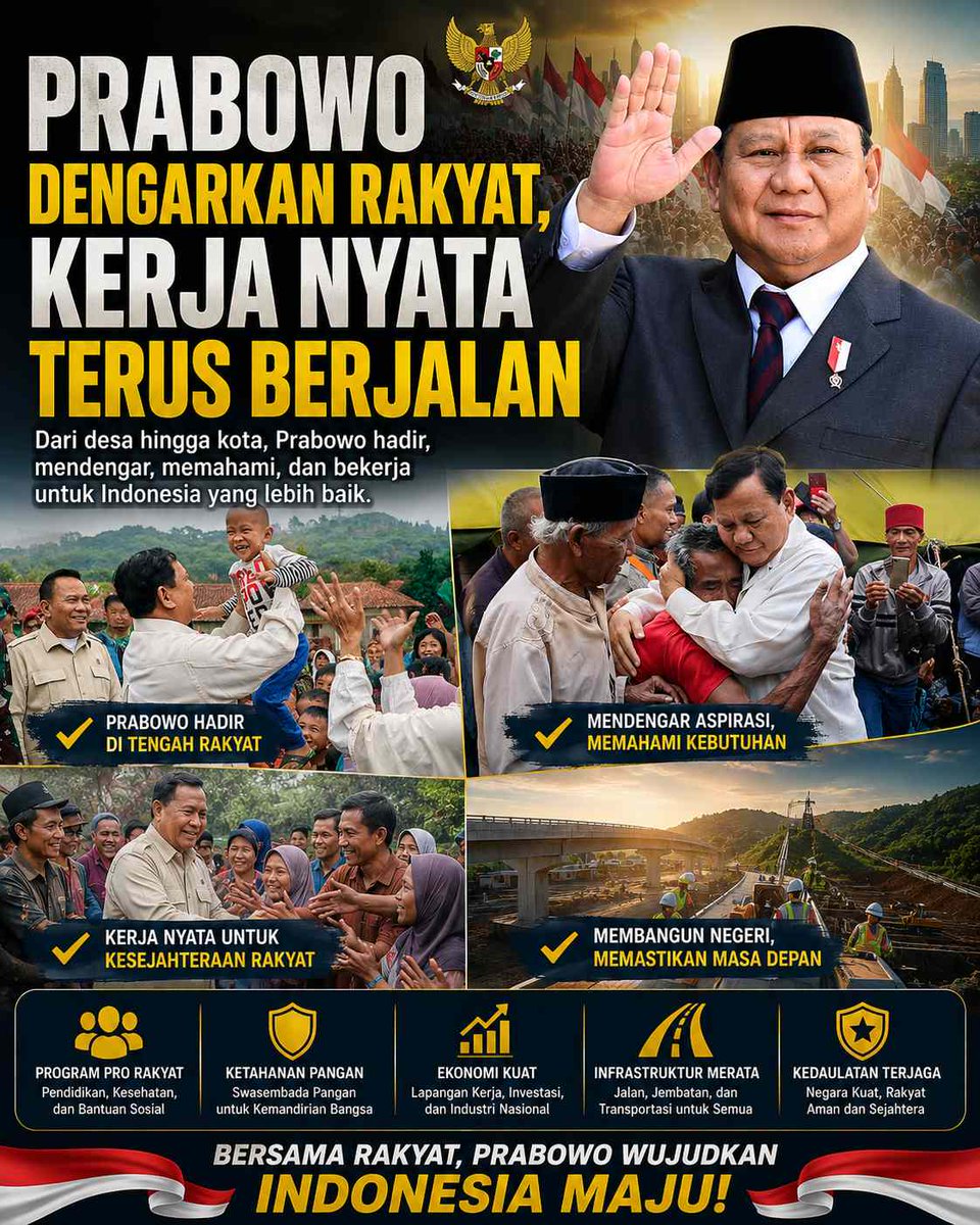 bram07777's tweet photo. Prabowo selalu dengerin aspirasi kita! 💪🏼 Dia peduli sama rakyat dan terus berjuang untuk kesejahteraan kita semua. Bersama, kita bisa maju! 🌟 https://t.co/ivKUvSzl9q