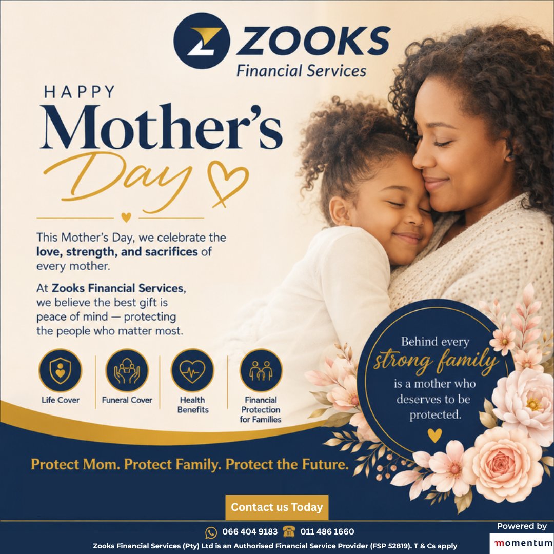 ZooksFinance's tweet photo. Happy Mother’s Day 📷
Today, we celebrate the strong, loving women who protect and care for their families every day. 
Click the button below, and we’ll call you back with more information.
#MothersDay Dear Mom #HappyFirstMamasAshley #ExtraSmooth #UFC328 https://t.co/dFAxeYcf0D
