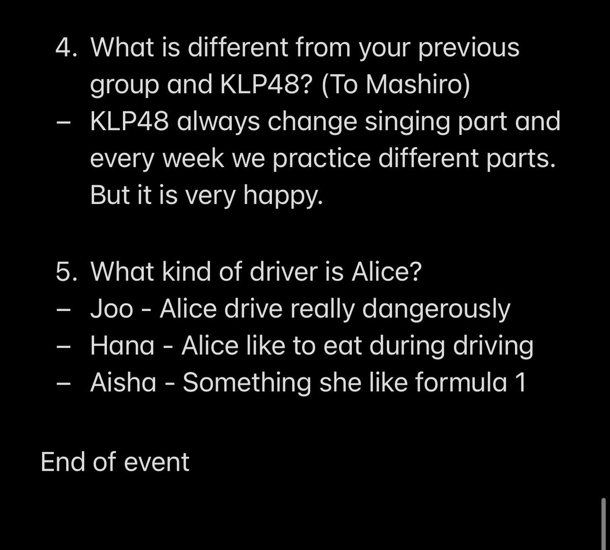 KLP48Now's tweet photo. [Theater 𝚛𝚎𝚙𝚘𝚛𝚝🎙️] 

260510 || KLP Time - Variety Show

Lineup - Yishyan, Anndrea, Amanda, Tiffany, Devi, Khalies, Alice, Mashiro, Aisha, Hana, Joo, Diva

Swipe the photos for recap

#TimeForKLP #KLP48 https://t.co/WaiYHu2zew