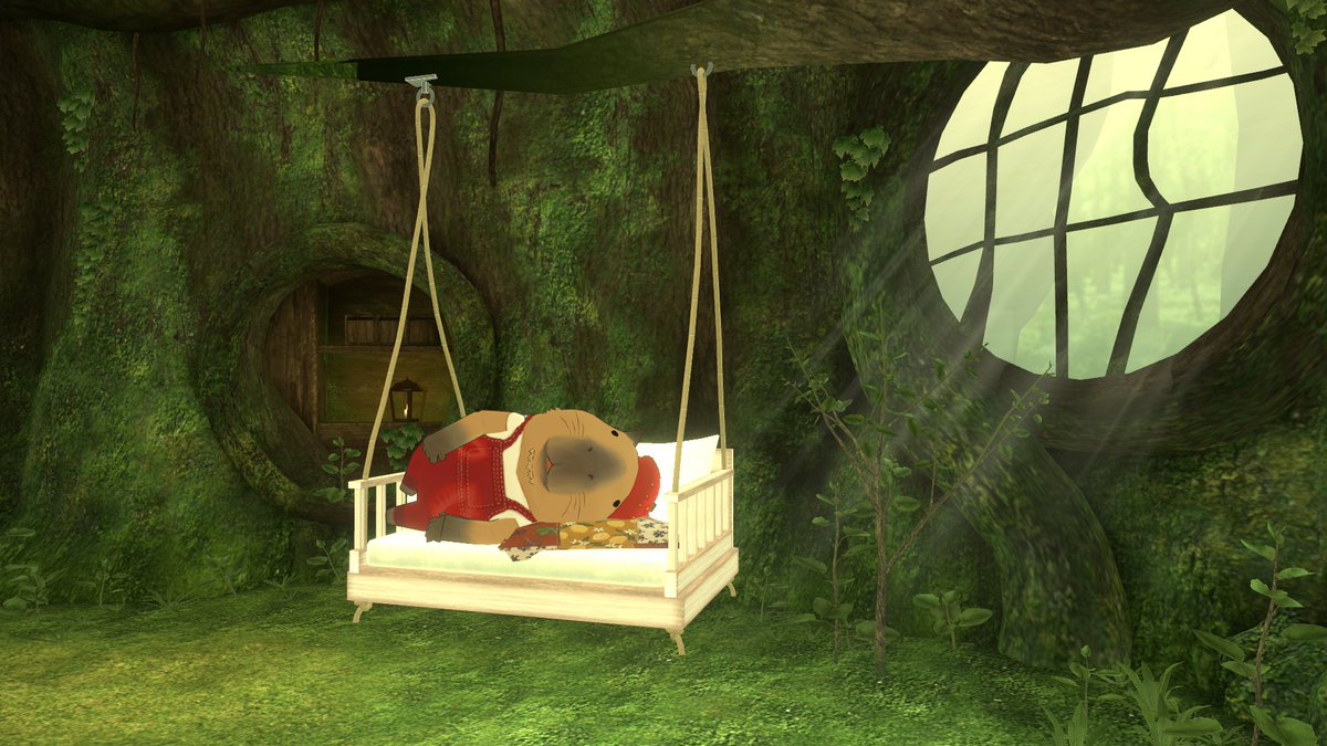 _Chimaya_'s tweet photo. ぽすくまさんのワールドに色々設置してあって楽しくて写真撮りまくってきた！
ソファのブランコはカピバラが寝るのにジャストサイズｗ https://t.co/AGl4sClSE5