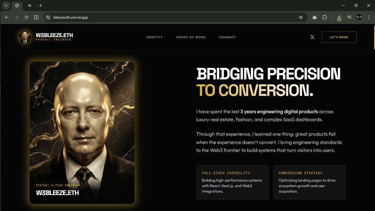 Bleeze | CT Portfolios tweet media