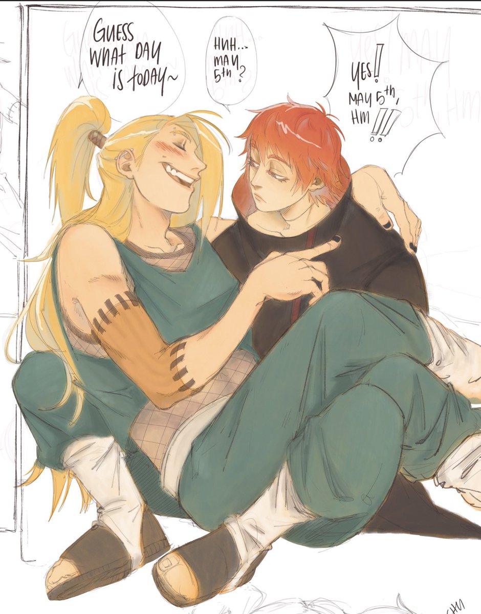 Deidara’s third nipple - COMMISSION CLOSED tweet media