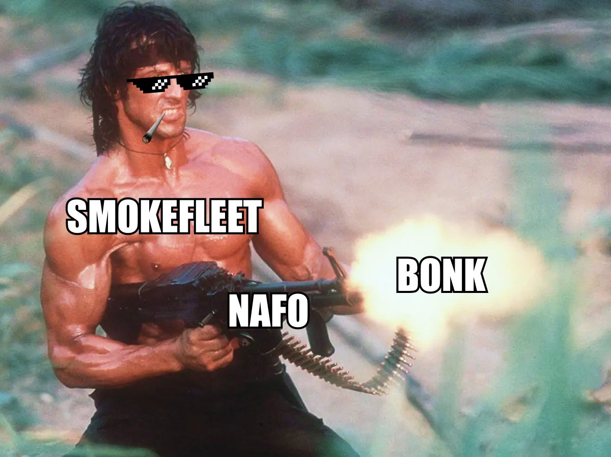 TheJohnLambo's tweet photo. "You watch my back, I watch yours." 
#smokefl33t 🤝 #NAFO https://t.co/OwiW2BBxL9