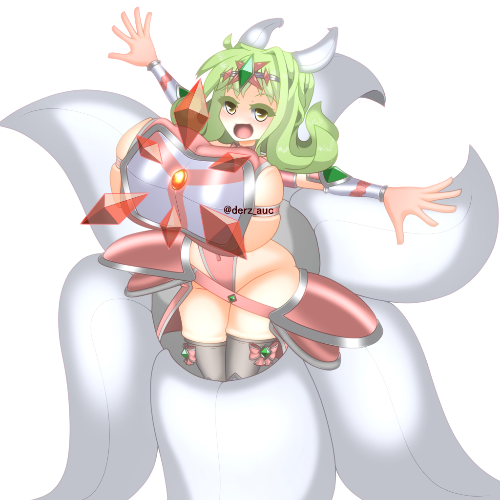 derz_auc's tweet photo. ジーモンちゃんリメイク完成～
私の内なるジーモンちゃんの解像度が上がったことで、頭から謎の花弁の触覚が生えたり、ブローチの周囲を謎のクリスタルが囲うようになった https://t.co/uruROD5NMo