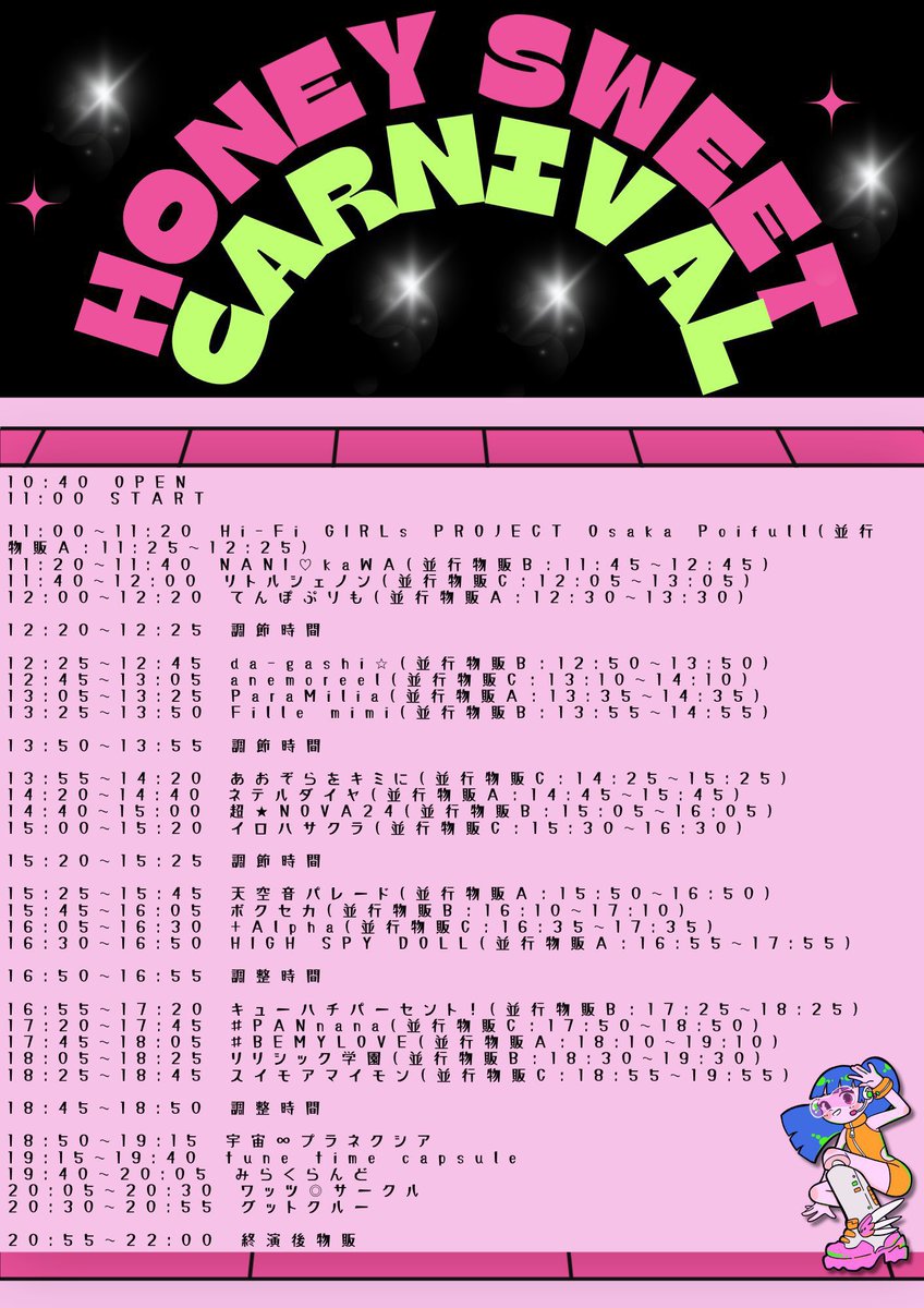 ✴︎本日2本目のライブ✴︎ Honey Sweet Carnival 📍BANANA HALL