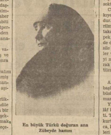En büyük Türk'ü doğuran ana Zübeyde Hanım
