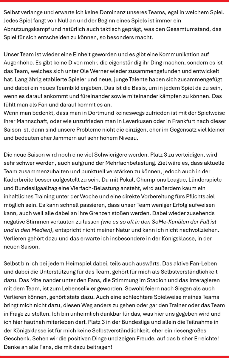 RBoligei's tweet photo. Wir können stolz sein auf das bisher Erreichte, auch wenn wir nicht perfekt sind! #RBLeipzig
Ich zumindest wurde in dieser Saison positiv überrascht. Sie übertraf meine Erwartungen und die Freude wiegt groß.
Großen Dank an unserem Team und Trainer Ole Werner, sowie #RBFans ❤️🤍 https://t.co/A4HqNFfbky
