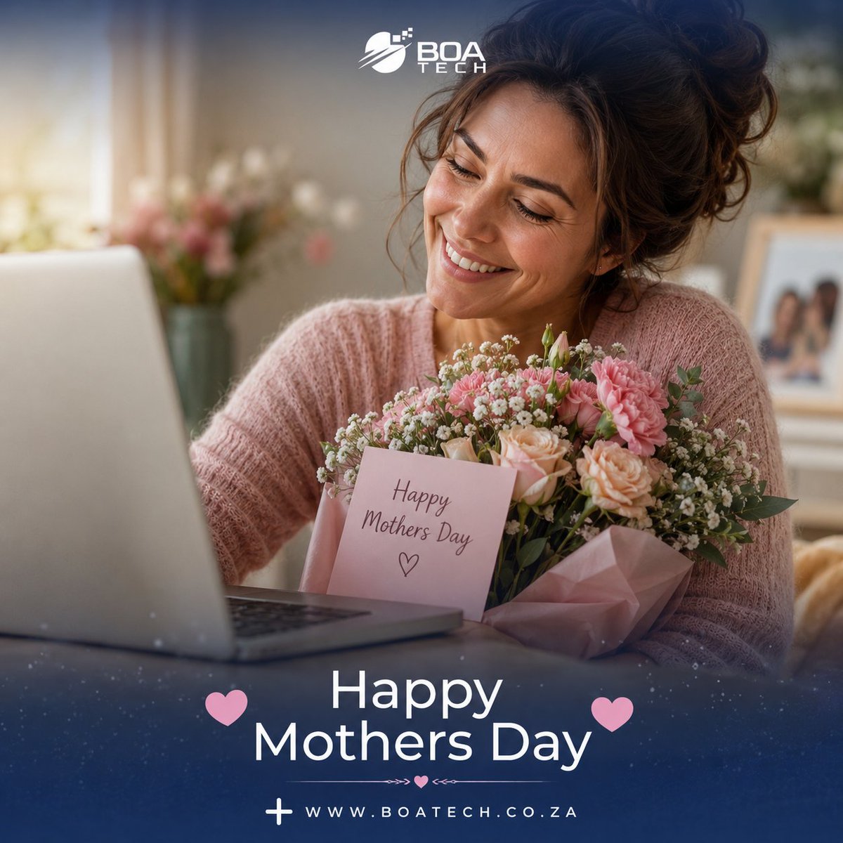 OfficialBoaTech's tweet photo. Happy Mother’s Day to the mothers, mentors, and caregivers who lead with strength, patience, and vision 🌸

Today we celebrate the people who nurture growth, solve problems before they start, and keep everything running behind the scenes — at home and in business. #MothersDay https://t.co/ZHks3hk3Jk