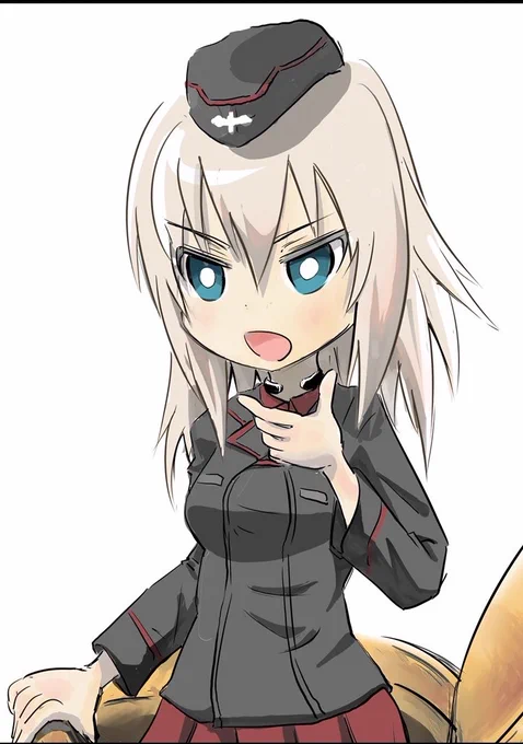 #ガルパン推しキャライラスト投稿企画 エリカさん なにかと可哀想だから応援したくなる