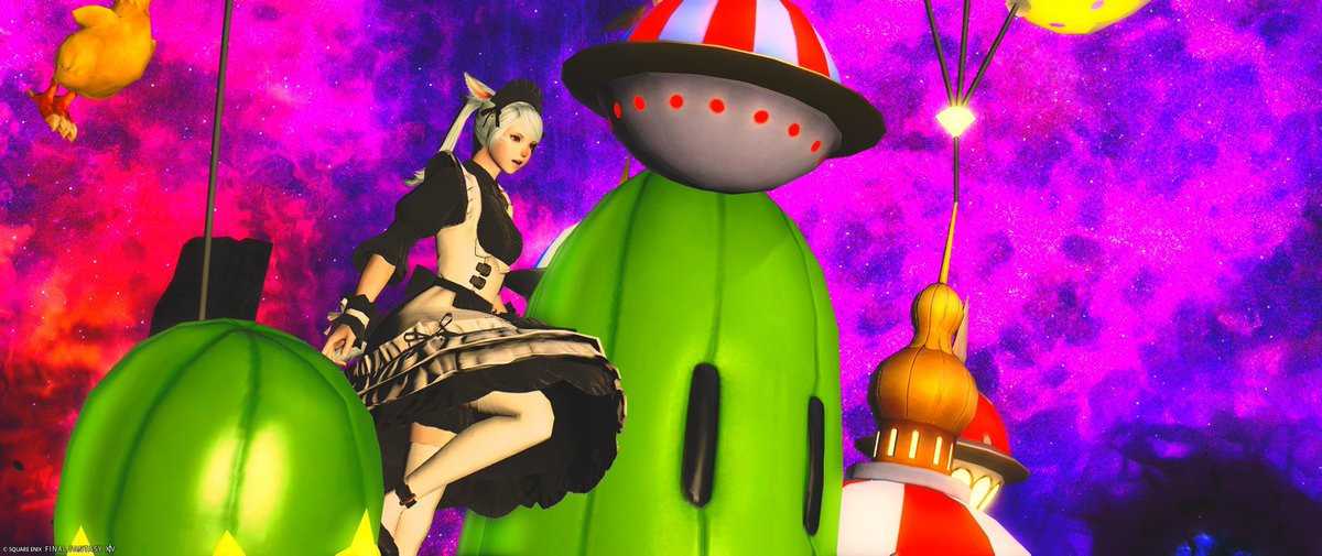 usagimo's tweet photo. メイドの日ですってよ！

 #鼻黒ッテ
 #ff14 https://t.co/2L3340a71Z
