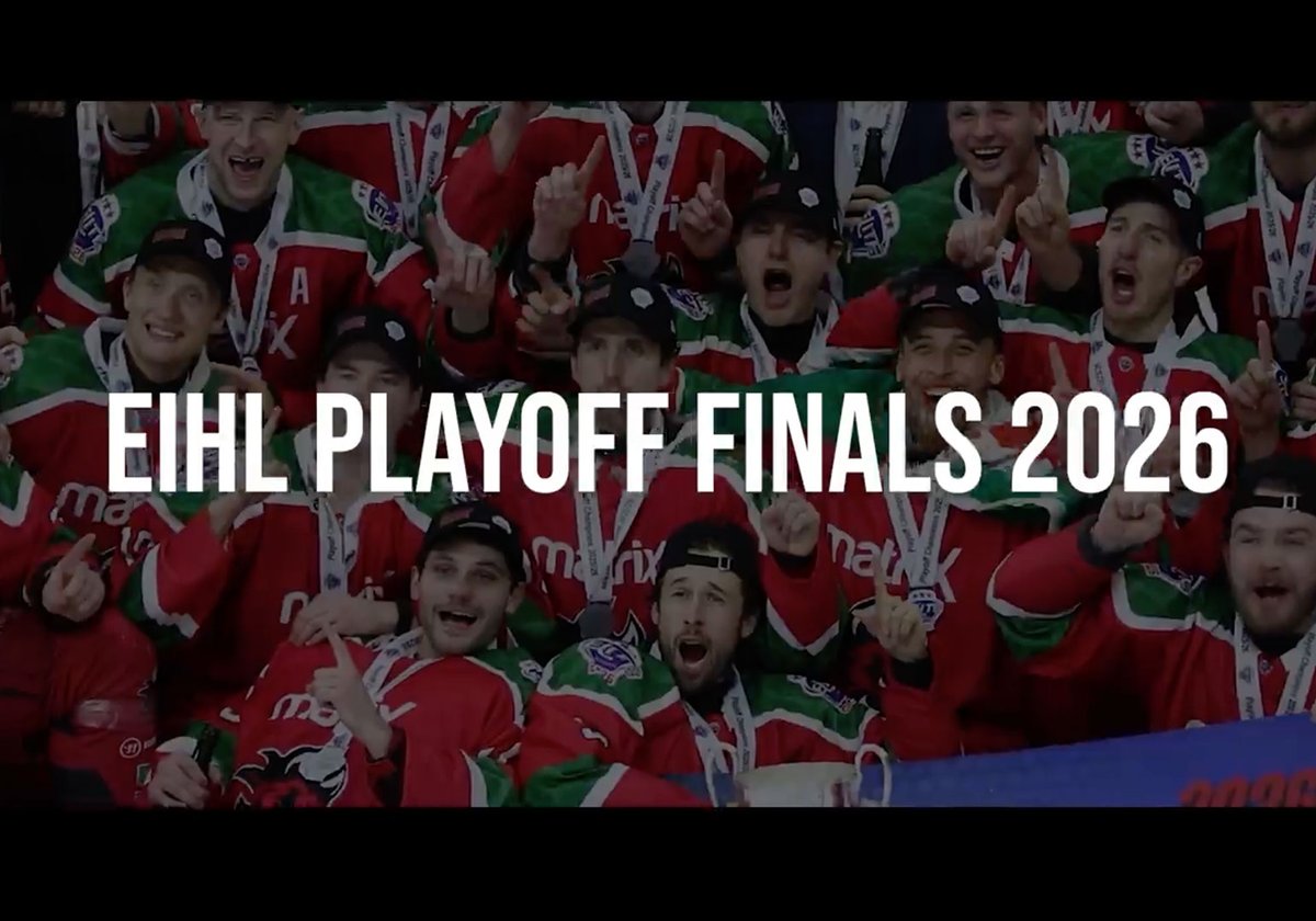 officialEIHL's tweet photo. Three weeks ago, it all happened. | #EIHL #POFW26 

Now take 20 minutes to relive it. 🎥

Go behind the scenes at Playoff Finals Weekend 2026.

▶️ Watch now: https://t.co/tKFi4uWT3n https://t.co/3UzIfTzLfM